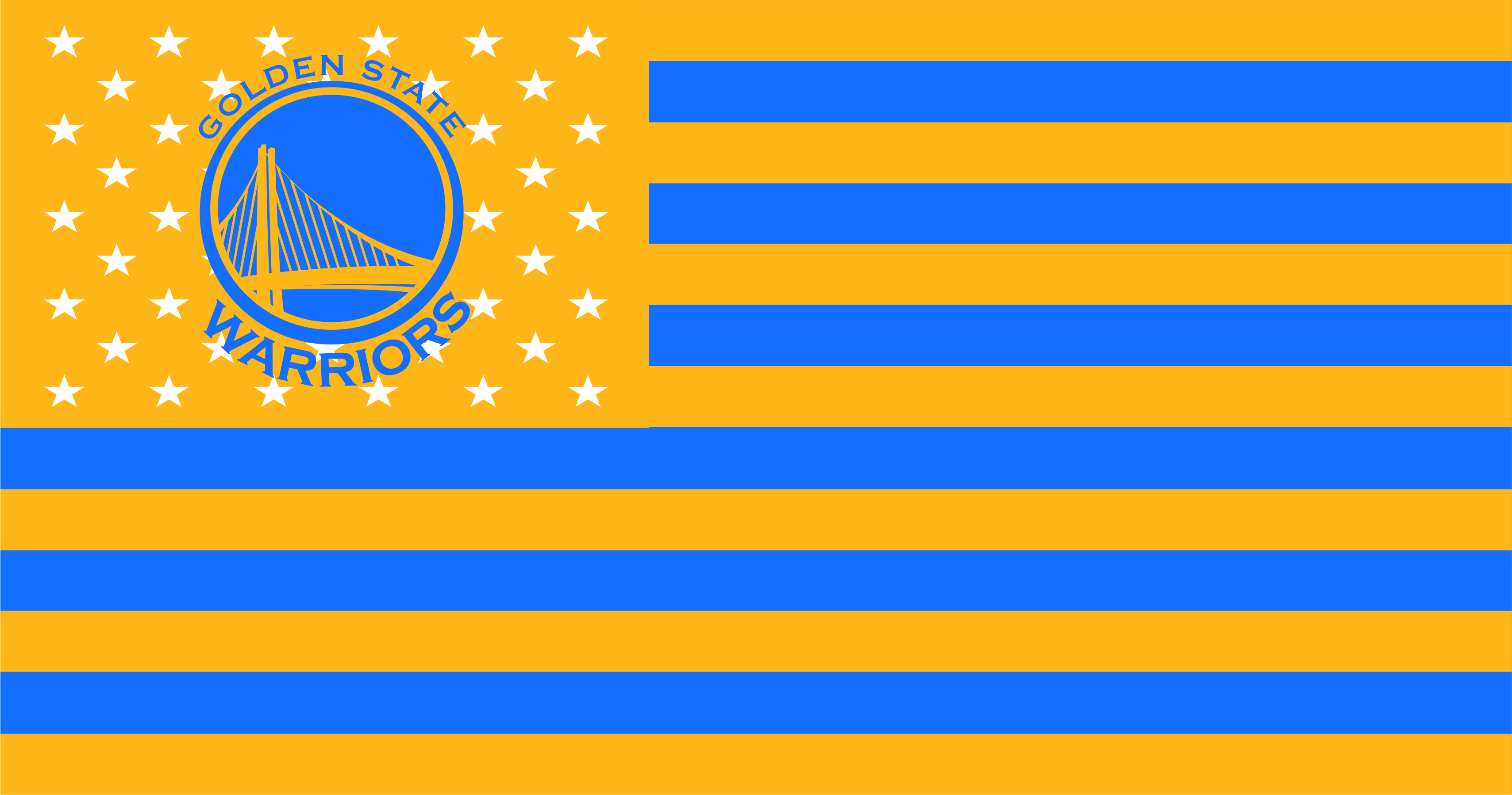 Golden State Warriors Flag001 logo vinyl decal